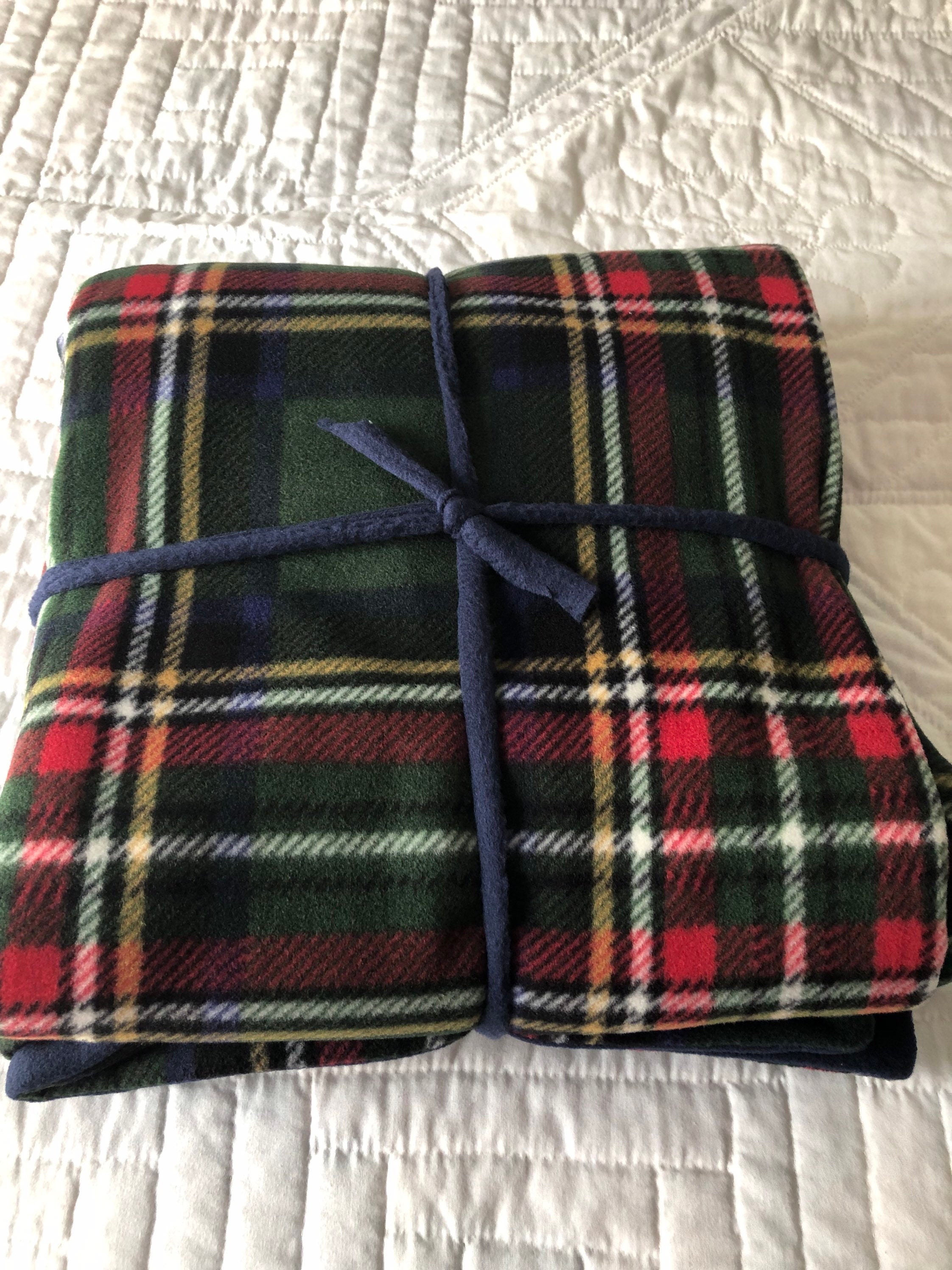 Fluffy Fleece Blanket Thick Wool Plaid Double Sided Sofa Bed Warm Cover  Throw