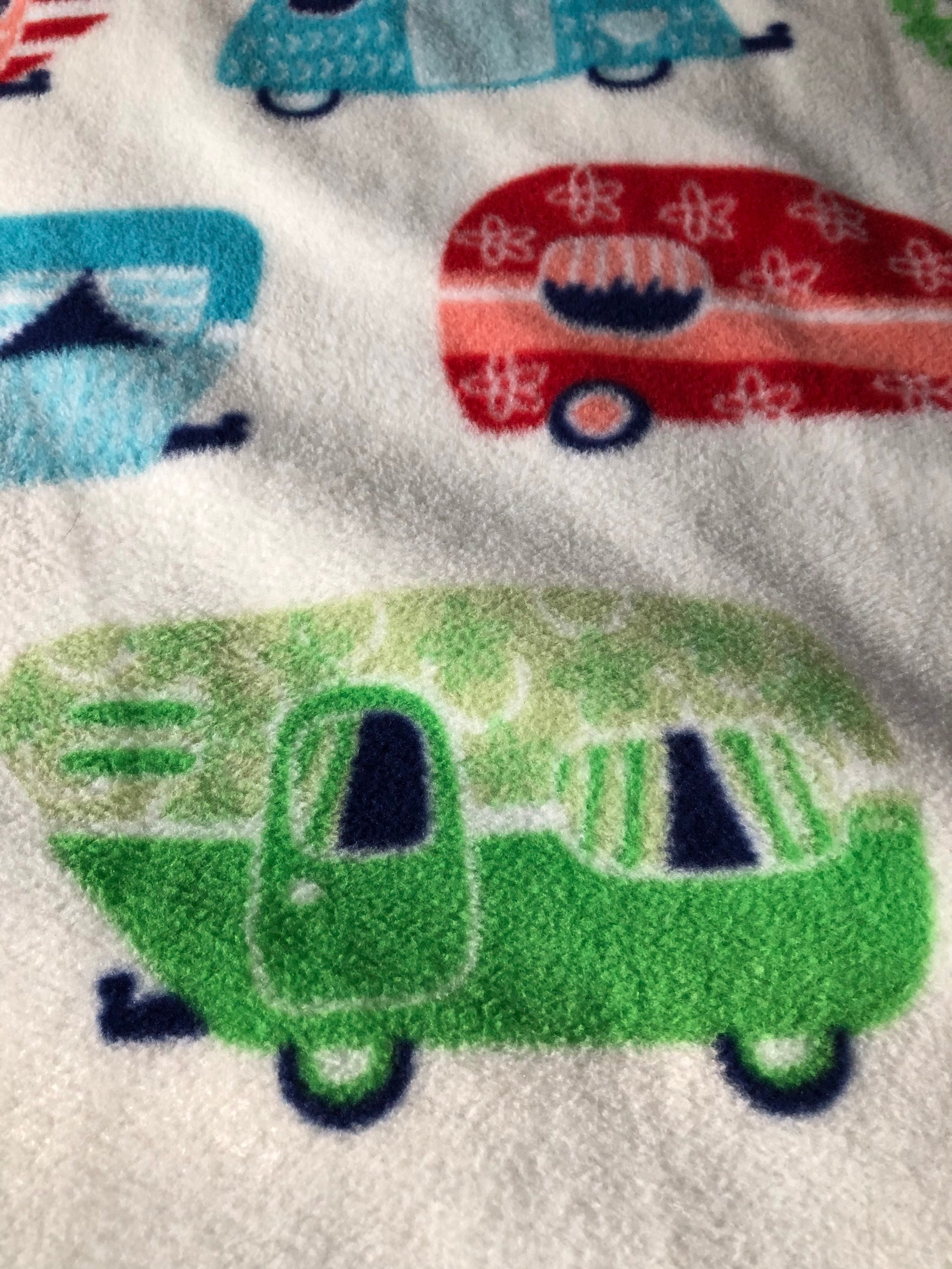 Retro Camper Fleece Blanket / Classic RV Campers Double Sided Etsy España