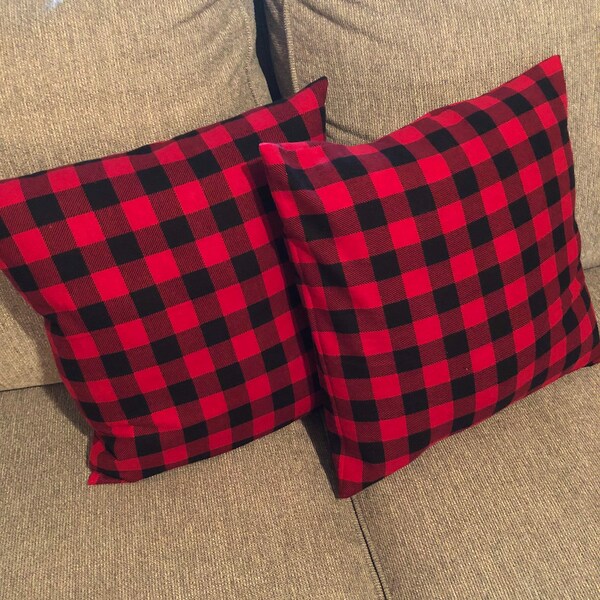 Flannel Pillow Etsy
