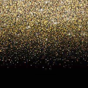 Schwarz und Gold Hintergrund | Party Dekoration für Geburtstag, Bachelorette, Hochzeiten, Graduierung, Abschlussball, Gatsby, Silvester | 2m x 2m