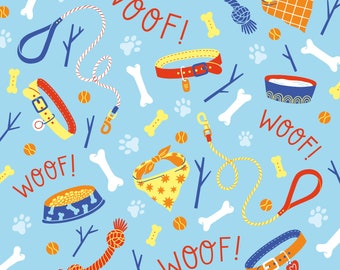 Toile De Fond Anniversaire Motif Patte De Chien 150x100 Cm - Polyester, Corde Incluse, Décoration Fête