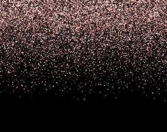 Black and Rose Gold Backdrop, Adult Party, Party Decoration for Birthday, Bachelorette, Weddings, Graduation, Prom, New Years | 6ft x 6ft