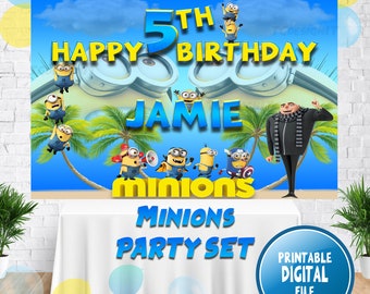 Joyeux Anniversaire Minions Etsy Joyeux Anniversaire Minions Etsy