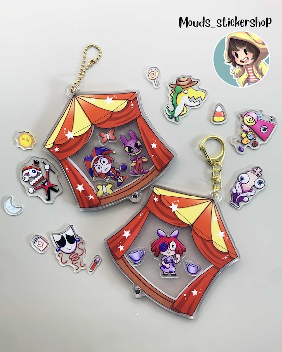 The Amazing Digital Circus | Openable Acrylic Shaker Charm | Pomni