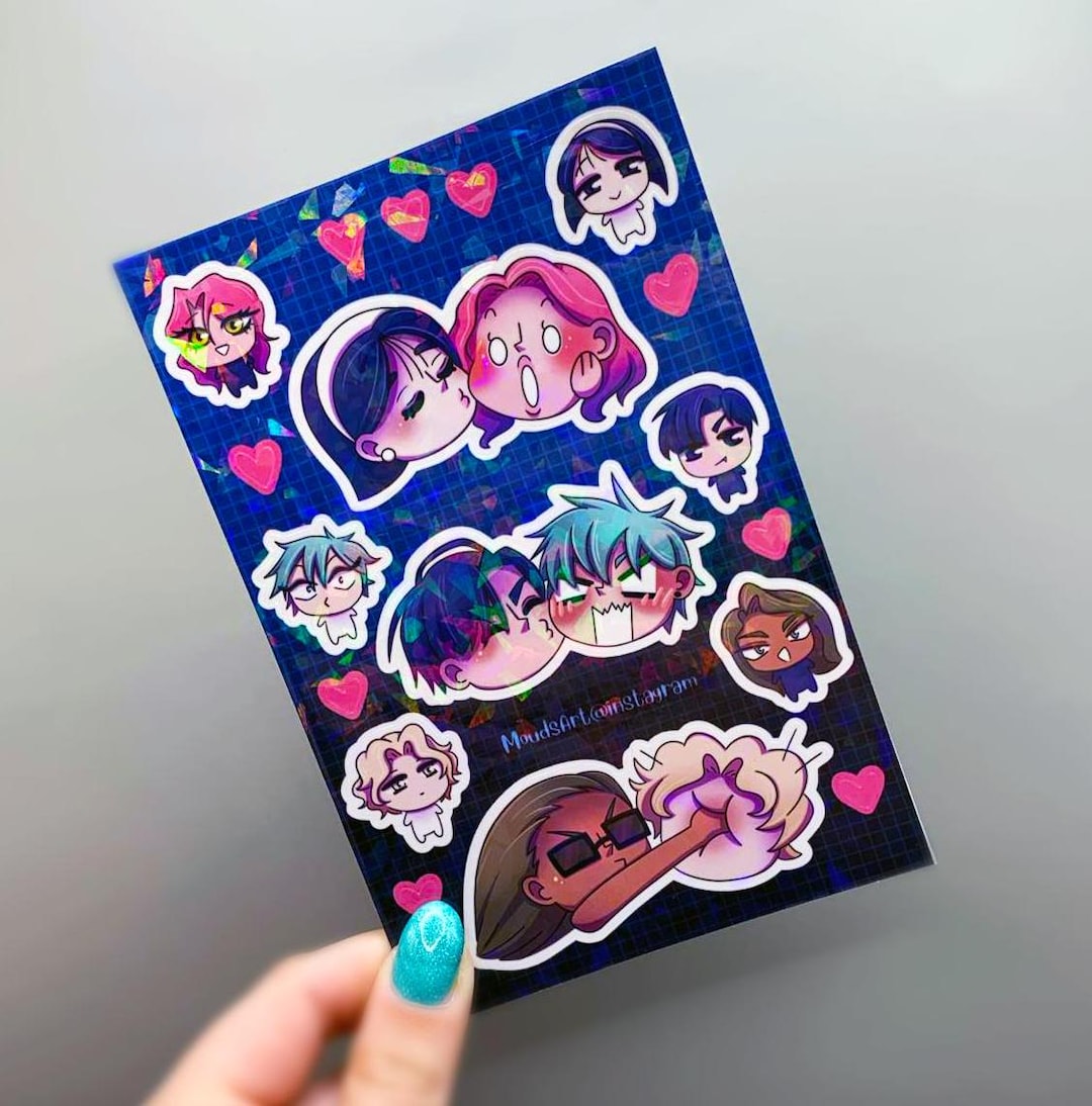 Holographic Vinyl Sticker Sheet | Alien Stage - Etsy