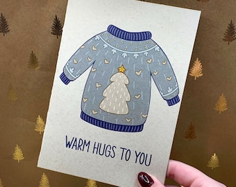 Christmas Card | Warm Hugs | Hostess Gift