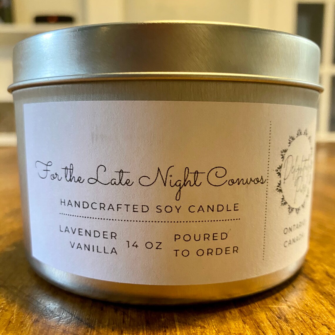 Custom Label Large Scented Candle Design Your Own Text Etsy