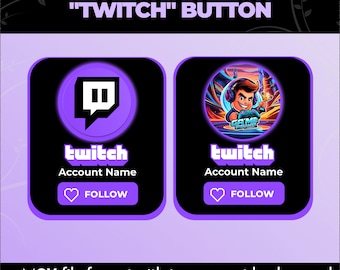 Custom animated Twitch follow button overlay for intro videos