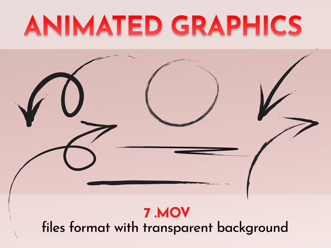 Animated Transparent Pop up Graphics for Youtube Videos Line Etsy