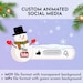 Christmas Animated Youtube Subscribe Button Overlay for Intro Videos ...