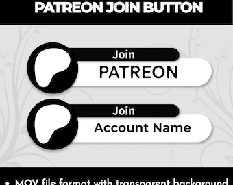 Custom animated Patreon join button overlay for intro videos
