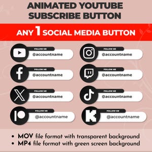 Tercio inferior animado personalizado para redes sociales: YouTube, Twitch, TikTok