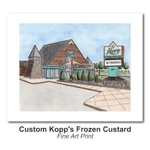 Custom Kopp's Flavor of the Day Sign Print - Milwaukee, WI