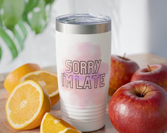 Sorry I'm Late, I Have Kids ~ Ringneck Tumbler, 20oz