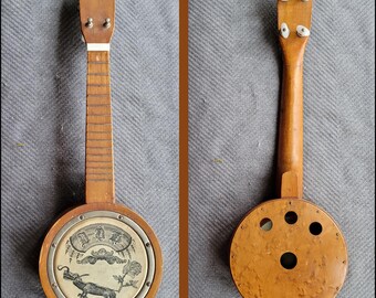 Vintage Tattooed Banjolele Art vs Function