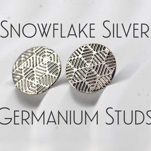 Sterling Silver with Germanium Round Stud Earrings 3mm - 13mm Hammered  Polished Handmade Sterling Silver with Germanium Stud Earring Round