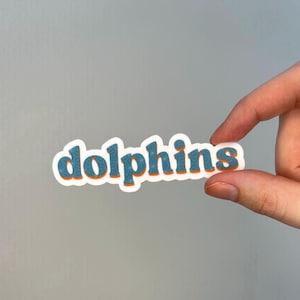 Miami Dolphins Football Vinyl Waterproof Sticker