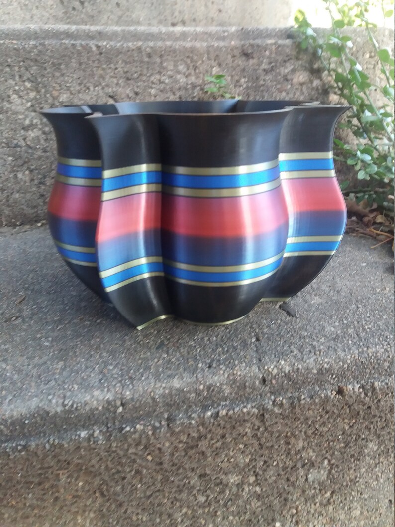 Scalloped Medallion Planter 3DPrintsforPlants! Unique 3D Printed Planter