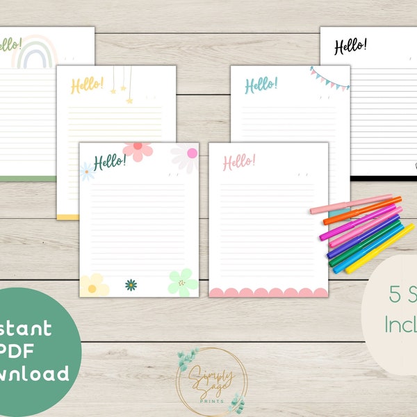 Kids Stationary - Etsy
