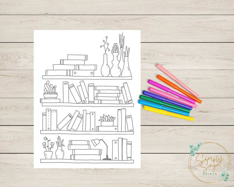Printable Bookshelf Reading Tracker: DIY Book Log (PDF Download) - Etsy