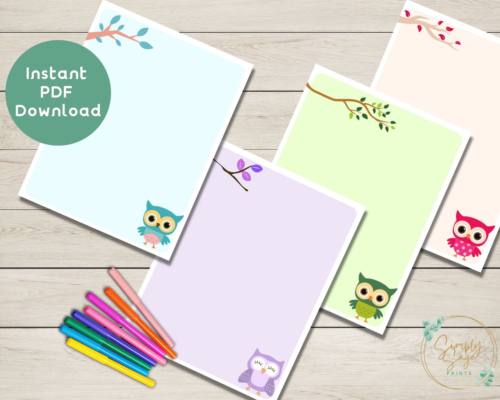 The Free Printable Owl Stationery You'Ve Been Waiting For - 68ka50j