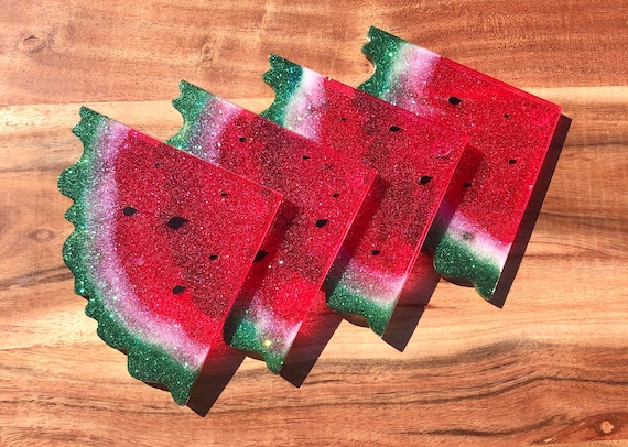 Watermelon coasters summer coasters coaster set