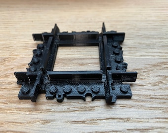 Adaptateur de passage à niveau de voie de train compatible Lego