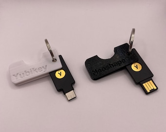 Yubico Yubikey 5, 5C customizable protective case keychain