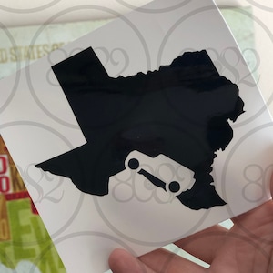 State Silhouette Decal - Many Colors - Your state with a little off-road vehicle