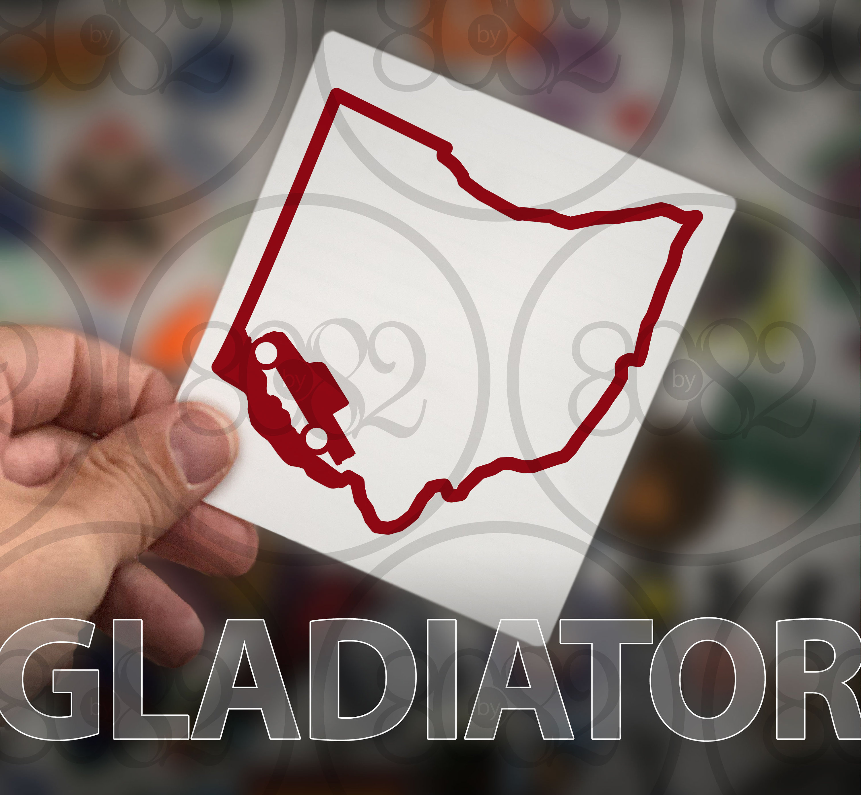 Jeep Gladiator State Decal - Many Colors - Your state with the little…