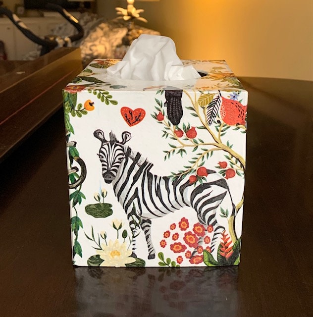 Animal tissue box cover deals