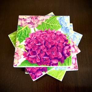 Hydrangea Coaster Set