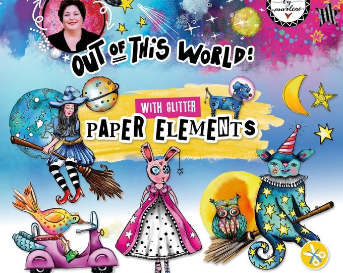 Art by Marlene Diecut Block Out of This World Etsy