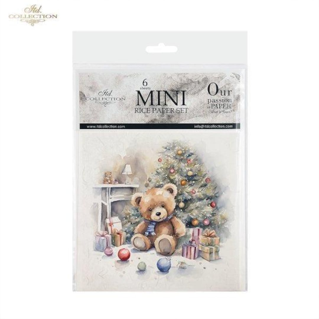 ITD Mini Collection Rice Paper Set - Teddy Bears - Etsy