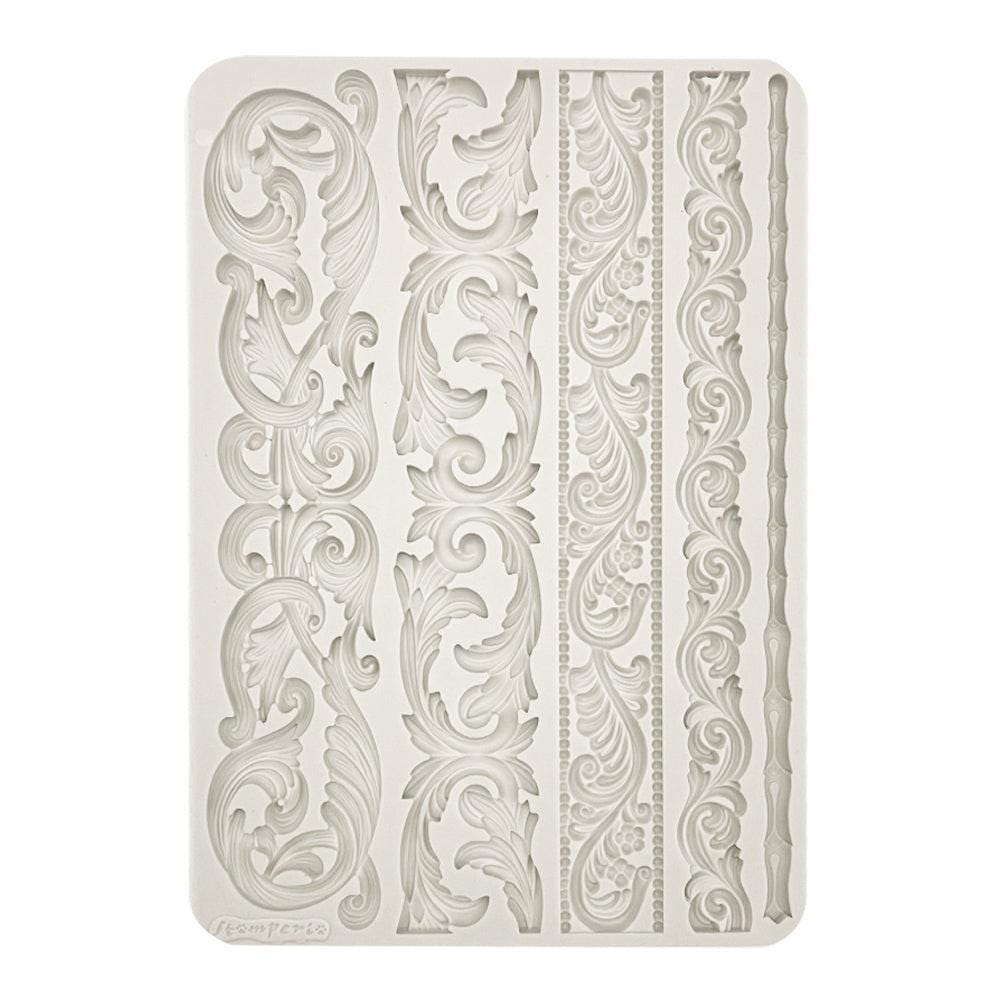 Stamperia Moule Souple Passion, Dentelle Ronde, Blanc, A4