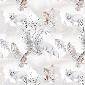 Papel de arroz de Ninny&#39;s A4 - Winter Fox