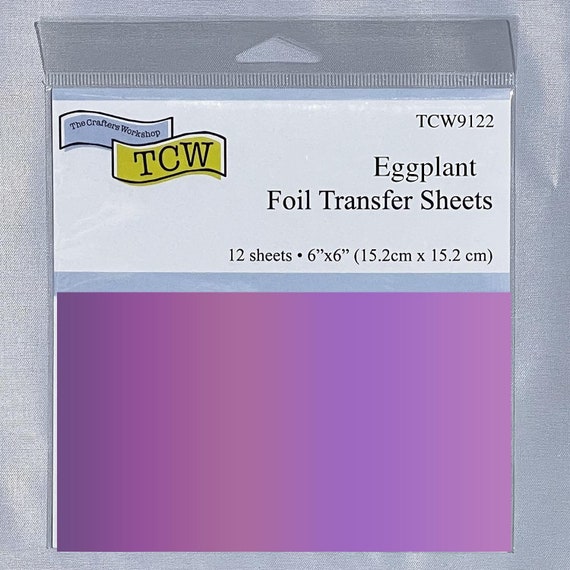 TCW9100 Foil Transfer Sheets 6x6 Eggplant 