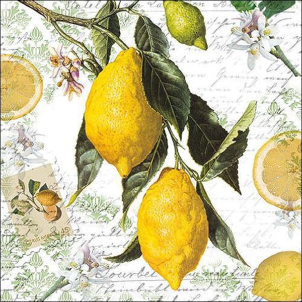 Decoupage Serviettes 6.5 » - Citron