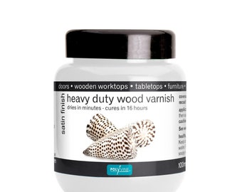 Polyvine - Heavy Duty Wood Varnish, Satin Clear