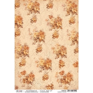 Rice paper for decoupage, Ciao Bella Suddenly Autumn cbrp016
