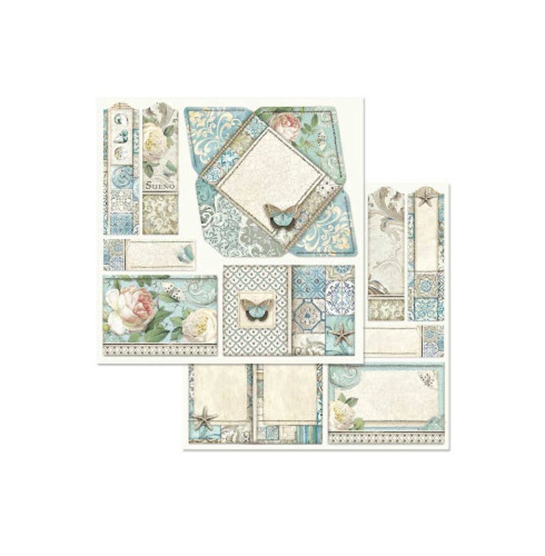 Azulejos de Sueno Stamperia 8 Scrapbook Pad
