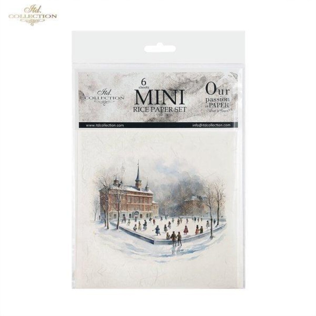 ITD Mini Collection Rice Paper Set - Winter Views, Ice Rink - Etsy