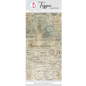 Ciao Bella Tissue Paper Paper - Old Ledgers