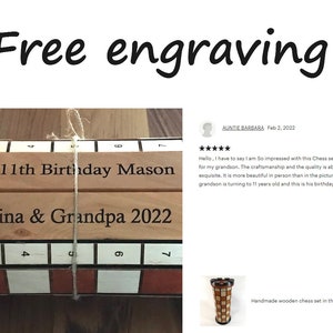 Handmade Wooden Chess Set in the Form of a Rook. Chess Tower. - Etsy