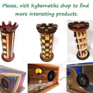 Chess Tower With Luxury Staunton Chess Pieces. Unique Chess Set. Made ...