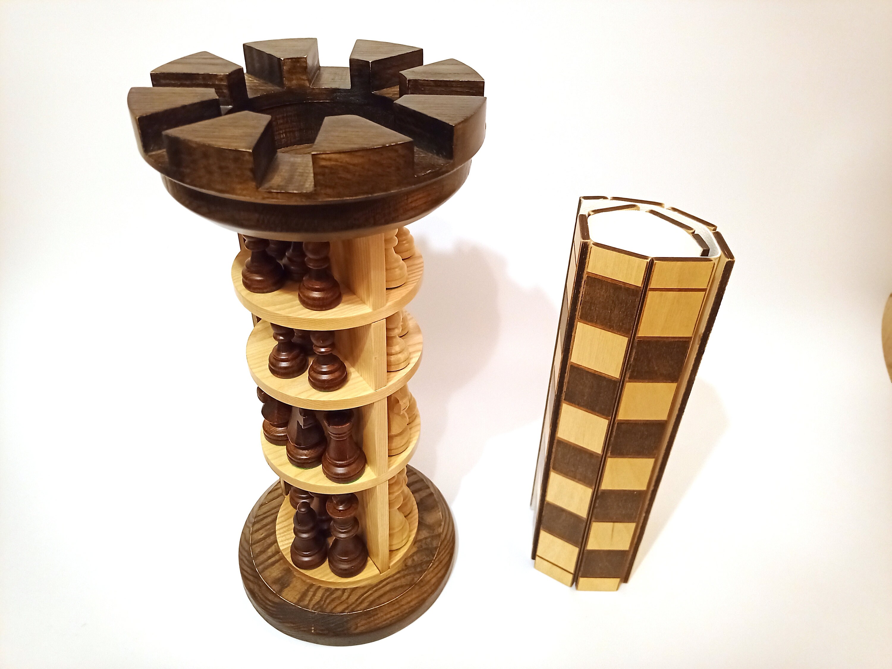 Metal Puzzle Chess Piece - Rook