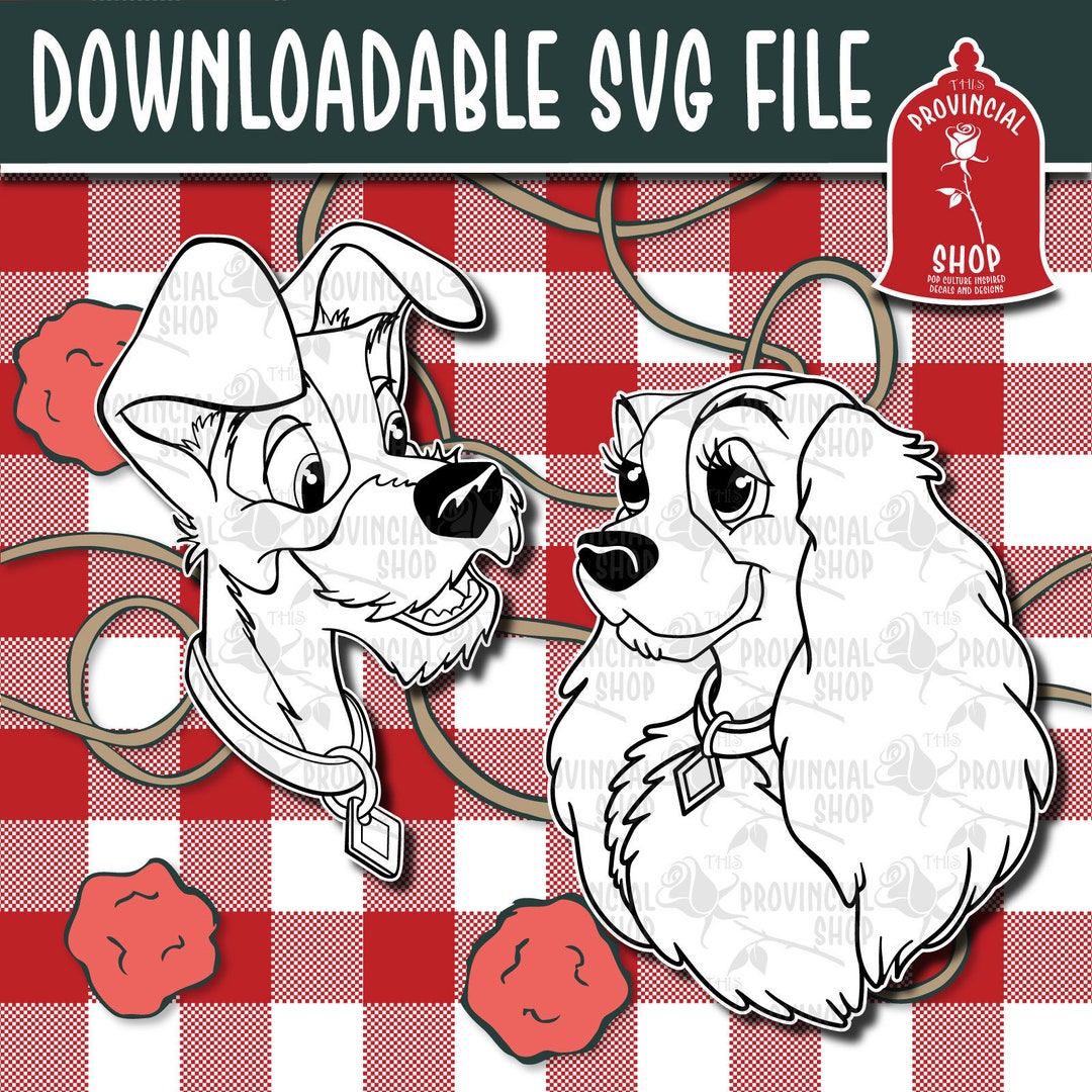 Disney Inspired Lady and the Tramp SVG Download - Etsy