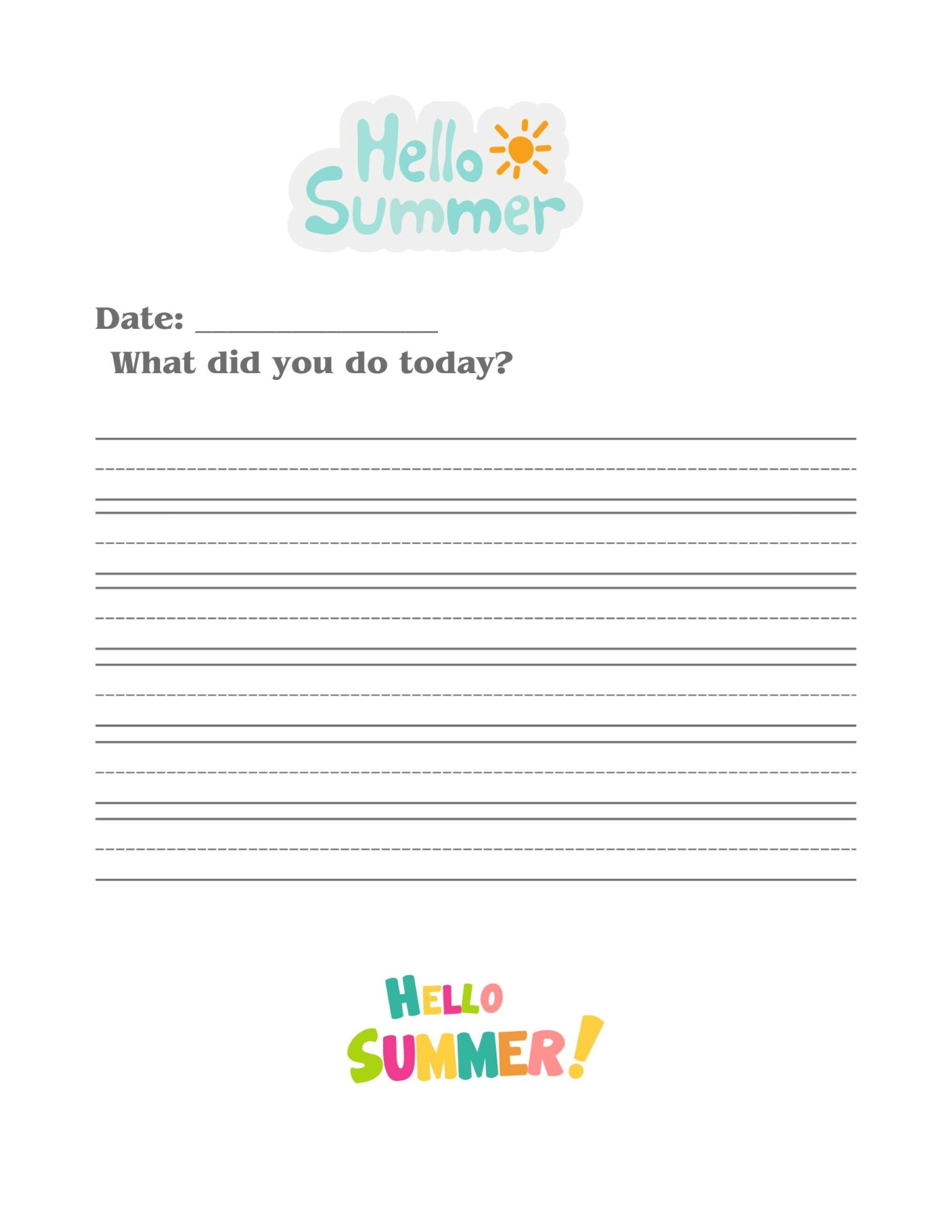My Summer Adventure Journal - Etsy