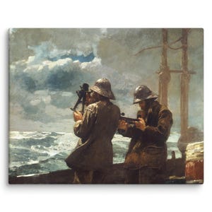 Cartographie des mers - Toile 8 x 10 - Toile nautique vintage - Art mural maritime robuste - Déco Sailor Life