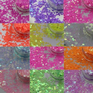 Pretty Pearl Butterflies Nail Art Glitters Sequins 3mm 2g - UV resin, nail gel, acrylic nail, nail polish glitter, Pearlescent
